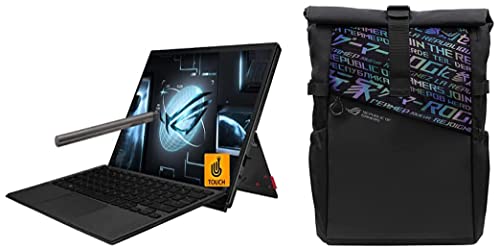 Image of ASUS ROG Flow Z13 (2022), 13.4 inch (34.03 cms) FHD+ 16:10, 120Hz Touch, Intel Core i5 12th Gen, 2-in-1 Gaming Laptop, GZ301ZA-LD049WS + BP4701 ROG 17 inch(43.18 cm) Backpack (Black)