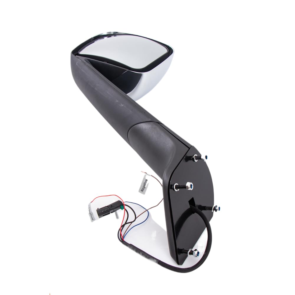 BIRIG Chrome Hood Mirror Pair For Freightliner Cascadia 2018+ – Left & Right Set - View #2
