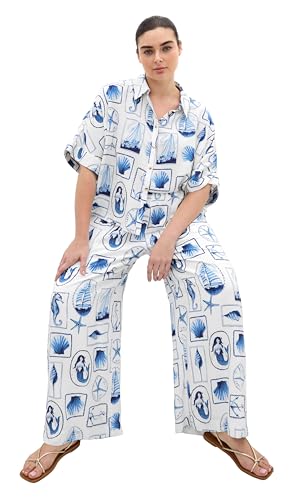 City Chic Plus Size Pants - Liana Amalfi Print, 24