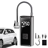 Generisch Elektrischer Luftkompressor, elektrische Autoluftpumpe - Tragbarer Luftkompressor | Elektrische kabellose Reifenpumpe für Autos mit LED-Beleuchtungsdesign, Reifenpflege für den Außenbereich