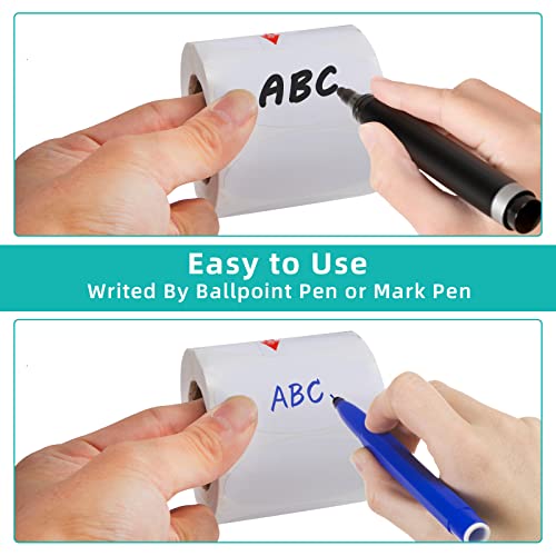 Bemkoo Food Labels Sticker - Removable Labels For Jars - 500Pcs Blank Sticker 1.2X2.5 Inch - Water Oil Resistant Freezer Labels No Residue For Food Containers Kitchen Pantry Bottles Bins Oval #TOP6