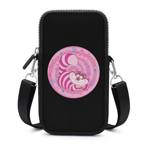 WMSZDNB] スマホポーチ 不思議の国のアリス チェシャ猫 携帯電話バッグ