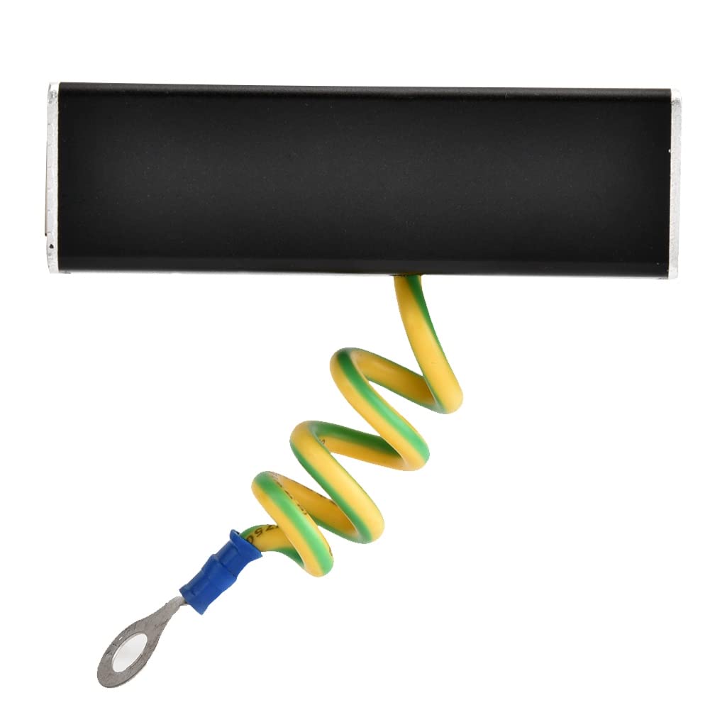 Akozon Protezione sovratensione per fax RJ11, Dispositivo di Protezione dai fulmini Thunder, Protezione Contro i fulmini per Dati Audio telefonici 110 V, Adatto per telefoni, fax