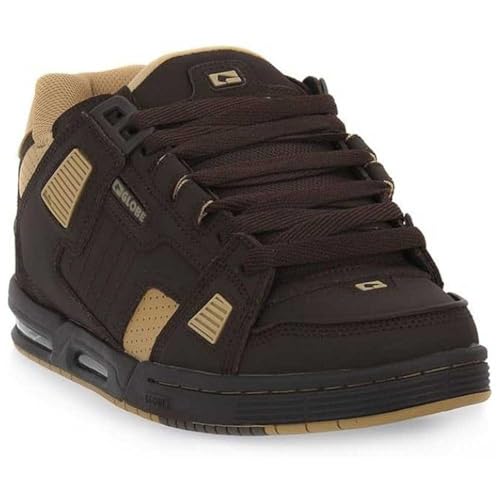 Image of Globe Sabre Skateboard Shoes, Curry Oak Dark, 45 EU / UK 10