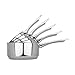 Kamberg - Batterie 5 Casseroles inox 12 / 14 / 16 / 18 / 20 cm - Acier Inoxydable Haute Qualité - Poignée anti chaleur Inox - Tous Feux dont Induction - 0008075, 40 x 21 x 28 cm