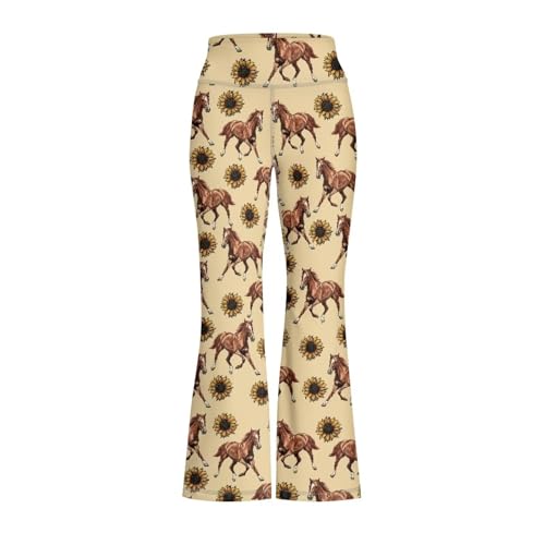 Image of Girls Flare Leggings Cute Bell Bottoms for Teen Girls Wide Leg Sweatpants for 5-14 T