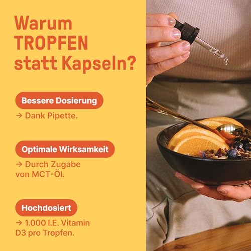 BRAINEFFECT Vitamin D3 K2 Tropfen – Hochdosiert, 500% Tagesbedarf – Ansicht 5
