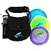Kestrel Discs Golf Pro Set | 3 Disc Pro Pack Bundle + Black Bag | Disc Golf Set | Includes Distance Driver, Mid-Range and Putter | Small Disc Golf Bag (Black)