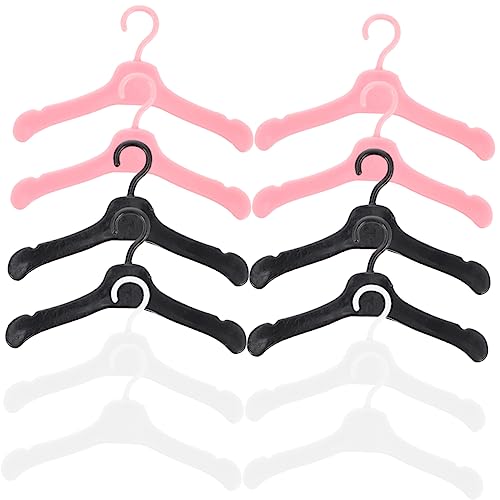 CIYODO 60Pcs Doll Clothes Hangers Ornaments for Organizing Doll Outfits Includes and Hangers Each for Doll Clothes Storage and Playtime