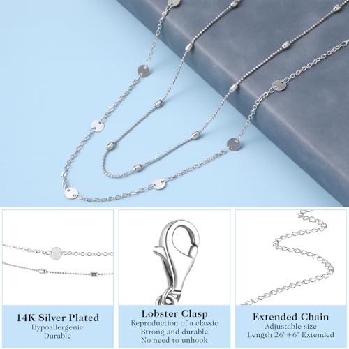 Silver Waist Chain Belly Chains for Women, Layered Body Chains, Adjustable Silver Boho Body Chain Jewelry for Women, Sexy Bikini Waist Chainss - Image 3