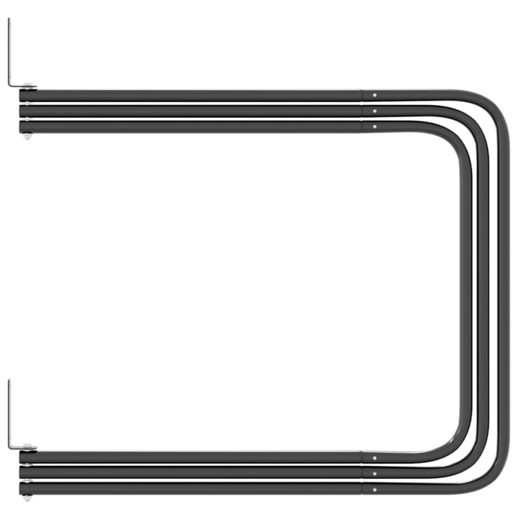 Mangloder - Soporte para techo de sillín con 3 brazos de hierro negro, soporte de pared para sillín de caballo, soporte para sillín, organizador, estructura robusta, versátil para establo, cámara de