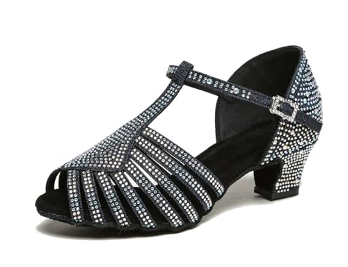 Chaussures de danse talon 5 cm Al558 avec sangle de maintien