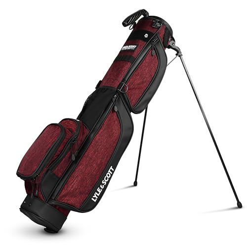 Lyle & Scott Gleneagle Golf Bag - Lightweight Golf Bags for Men with 3 Way Full Length Divider, Insulated Cool Pocket, Durable Handle, Retractable Stand, Padded Strap - Golf Stand Bag
