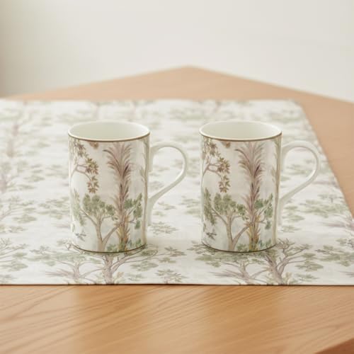 Set de 4 Mugs Spode Tall Trees de Porcelana 12 Oz Verde miniatura 5