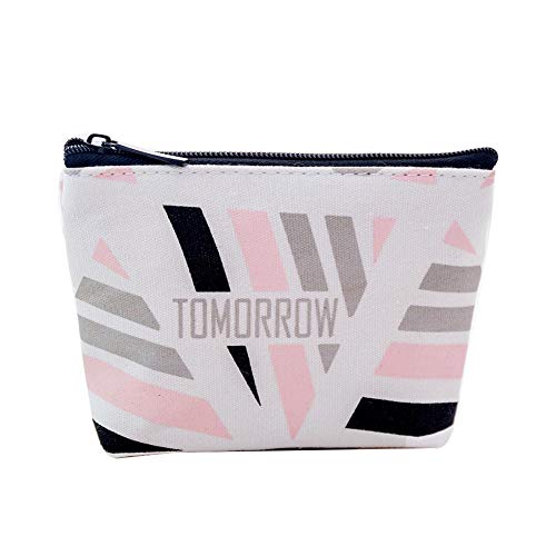 Preisvergleich Produktbild Meiibo Fashion Damen Münzbörse multifunktional Canvas Münzbörse Mini Clutch Kreditkartentasche 1 Stück für Damen für eine Vielzahl von Outdoor-Aktivitäten, 12 x 9 cm 12 * 9.0cm Weiß
