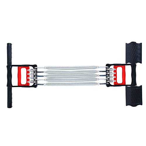 Image of 3 in 1 Home Fitness Equipment Spring Exerciser Chest Expander With 5 Springs and Pull-up Bars for Arm Workout