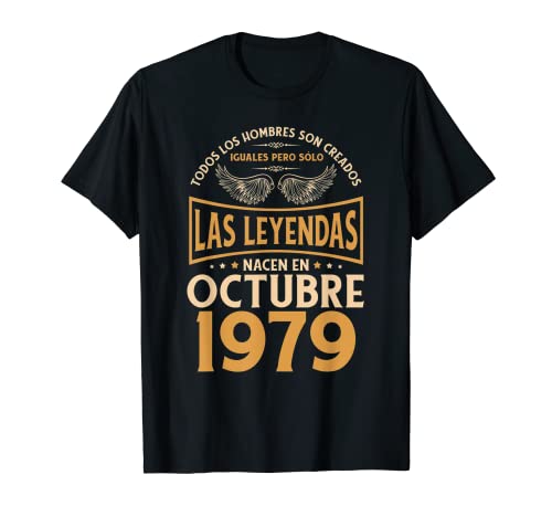 Cumpleaños Hombre Regalos Las Leyendas Octubre 1979 Camiseta