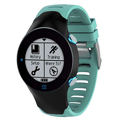 TopTen Correa de silicona para reloj deportivo, accesorios de repuesto, pulsera compatible con Garmin Forerunner 610 Smartwatch