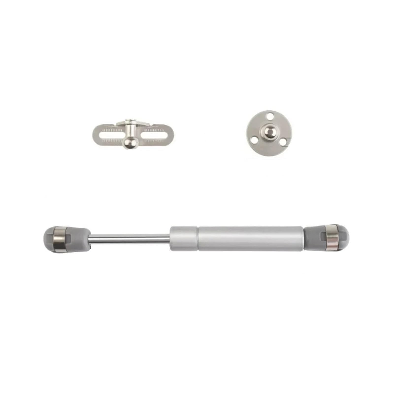 Lsnnmu Silver 4Pcs Gas Springs 100N Struts Lift Supports Shocks Soft Close Hinges Furniture Cabinet Door Lid Stay For Storage Box Strut For Furniture(Silver)