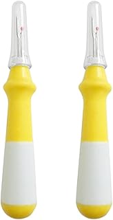 2 herramientas desgarradoras de costuras, herramientas de costura para quitar rápidamente el hilo, accesorios de manualidades de punto de cruz, color amarillo