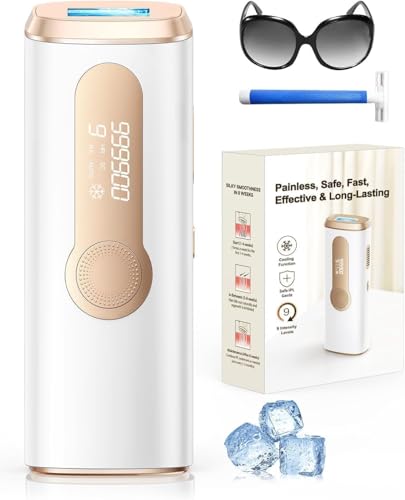 Depiladora Laser IPL con Refrigeración, Innovadora Función 3 en 1, 9 Niveles...