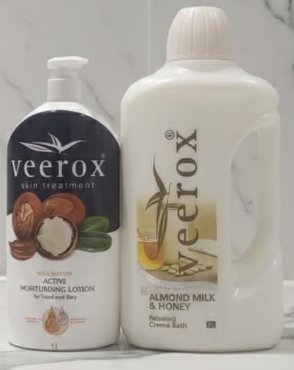 Veerox Combo, Active Moisturising Lotion and Almond Milk & Honey