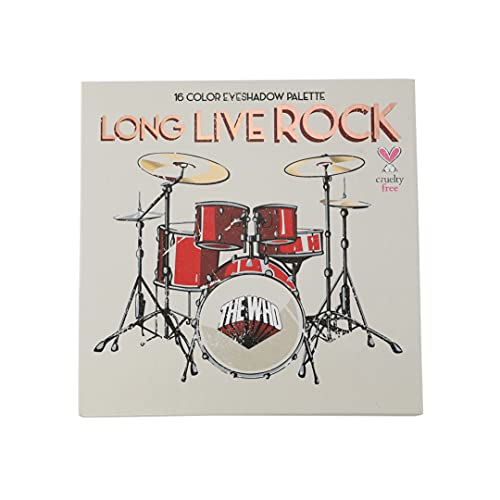 Cai Beauty Nyc The Who Makeup Palettes (Long Live Rock) - 16 Eyeshadows Rock N' Roll Color Palette - Glitter, Matte & Shimmer Colored Eye Shadow Cosmetics - Urban & Nude Colors Make Up Sets #TOP25