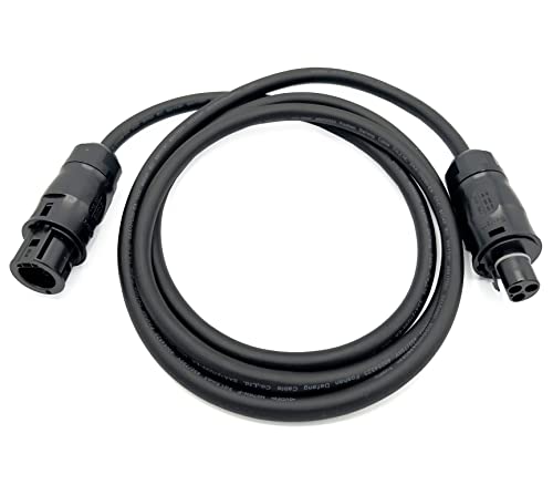 Solarsys® - 2m Gummikabel für Mikrowechselrichter Parallelschaltung Hoymiles Deye Envertech Bosswerk NEP oder TSUN, mit Stecker Betteri BC01 Female und Betteri BC01 Male，2 Meter