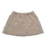 Ehrenkind® Walkrock Kinder | Wollrock Winter Mädchen | Warmer Bio-Wollrock aus Oeko-TEX®-zertifizierten Materialien | Farbe Beige | Größe 110/116