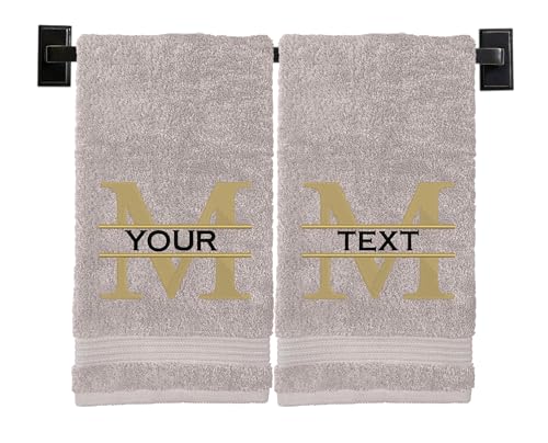 Custom Luxury Towels Personalized Hand Towels | Set of 2