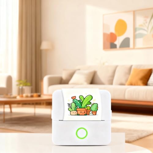 Impresora portátil para fotos térmica e inalámbrica con papel térmico y calcomanías infantiles 2