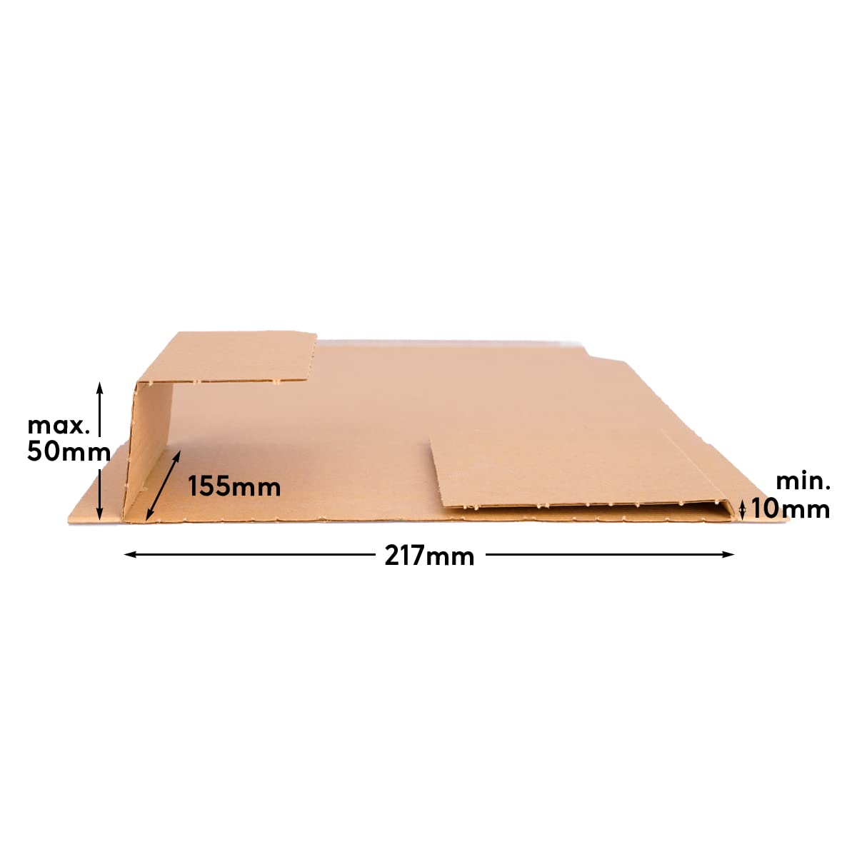 verpacking 400 Scatole per libri BV 1 | 21,7 x 15,5 x 1-5 cm | adatte al formato A5 | spedizione di brochure | spedizione di libri | imballaggio di libri