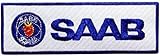 SAAB Aufnäher Besticktes Patch zum Aufbügeln Applique Souvenir Zubehör