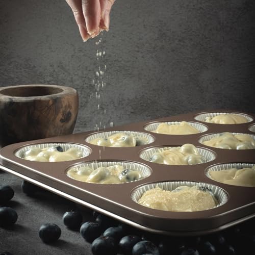 HAPPIELS 12-Cup Muffin Pan Nonstick, PFOA & BPA Free by HAPPIELS - Image 3