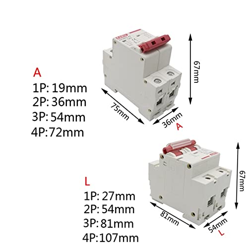 Système photovoltaïque protégé par disjoncteur solaire DC 1000V 6A 10A 16A 1P 2P