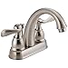 Delta Faucet Windemere 2-Handle Centerset Bathroom Faucet with Metal Drain Assembly, Stainless B2596LF-SS