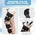 Cryxinty Hinged Knee Brace ROM Post Op Knee Immobilizer Adjustable Knee Immobilizer Support with Side Leg Stabilizersfor Meniscus Tear, Arthritis, ACL, PCL, Osteoarthritis, Orthopedic Rehab