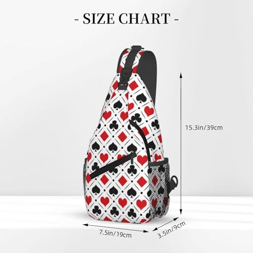 Morrales Sling Bag con diseño de símbolos para hiking miniatura 3