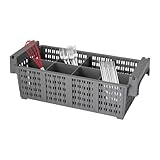 Vielrosse 2 Pcs Besteckkorb, Geschirrkorb mit 8 Fächern, Cutlery Basket aus Kunststoff Utensil Holder für Ihre Küche, Esszimmer, Food Truck, Veranstaltungsraum, etc