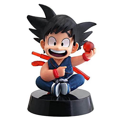 Goku Figur Goku Super Dragon Star Figur Super Saiyan Black Goku Blau 11 cm Goku Geburtstags Party Goku Cake Figuren Geburtstag Tortendeko Mädchen Mini-Kuchendekoration Tortenaufsätzen Cover