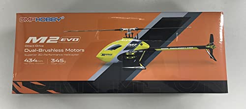 OMPHOBBY M2 EVO RC Helicopter for Adults Dual Brushless Motors Direct-Drive 6 Channel RC Helicopters Outdoor, Superior 3D RC Plane Gifts Newly Upgraded Mini Drone BNF (Yellow-No Controller) - Image 12