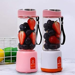 Sokowirówka Przenośna Elektryczna Sokowirówka Blender USB Mini owoce Mieszalniki Sokowirówki Wyciąg owoce Jedzenie Milkshake Wielofunkcyjne Juice Maker Różowy zhuang94 (Color : Pink)
