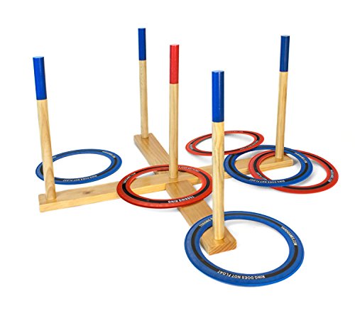 Yard Games Giant Ring Toss With Soft-Touch Tossing Rings And Finished Wood Target #TOP1
