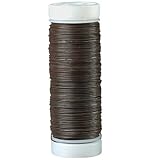 heisse draht braunschweig 120 m auf einer Rolle efco Aluminium-Floristendraht, braun