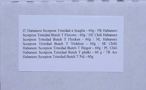 DAMUNE Habanero Scorpion Trinidad Butch T Flocons - 60g – vue 4
