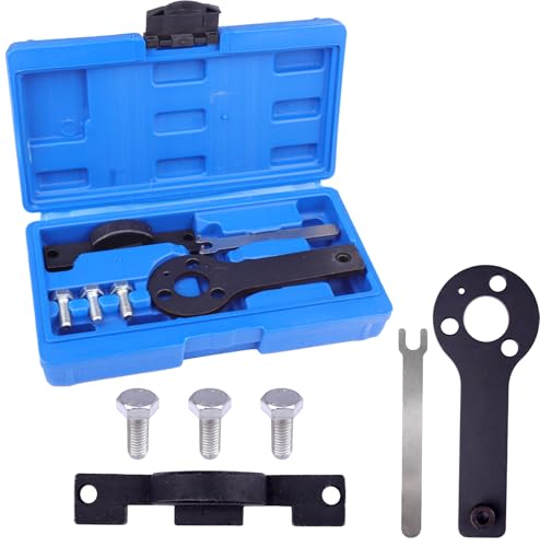 Wvxilyr Outil de Courroie de Distribution, Kit Calage Distribution, Outil de Réglage de Vilebrequin et Arbre à Cames en Acier au Carbone, Kit de Calage Compatible pour Moteurs de Voiture