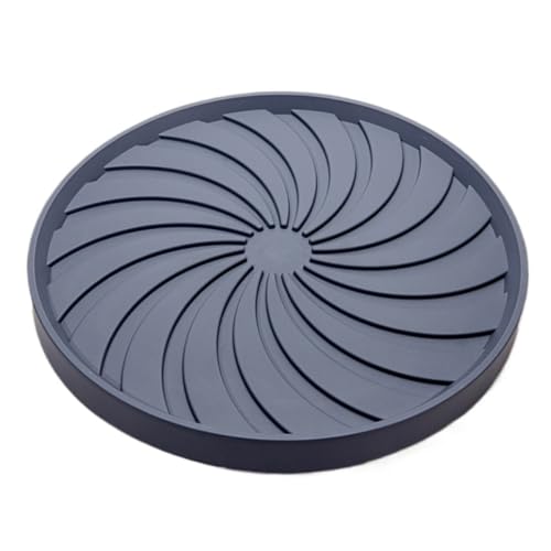 OUYUE Carrito Móvil para Macetas Bandeja De Agua con Ruedas Bandeja Universal Rueda Circular Polea Invisible Maceta Móvil para Jardín Patio Sala De Estar(Grey,23cm)