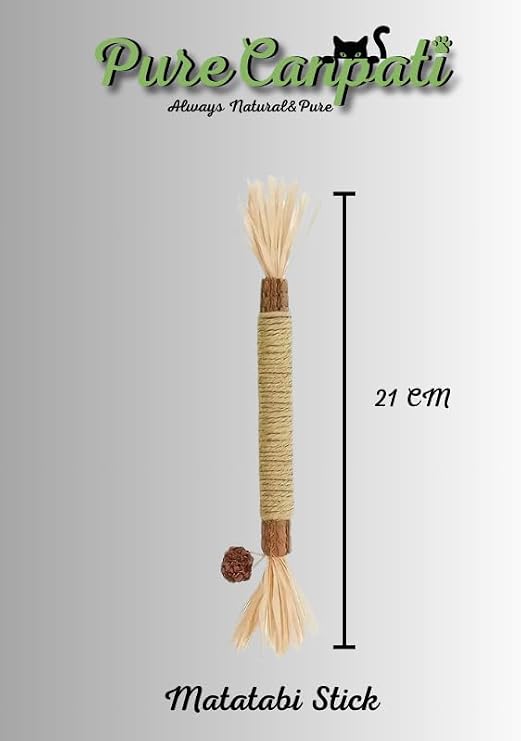 Matatabi Çubuğu (Mısır Kabuğu,hasır Ip,matatabi Meyveli) (1 Adet)