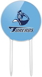 Acrylic University of San Diego Toreros Cake Topper Party Decoration for Wedding Anniversary Birthday Graduation