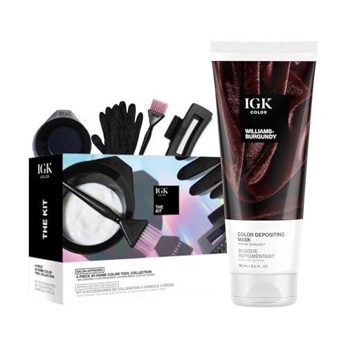 IGK Williams Burgundy Hair Gloss & Toner Set